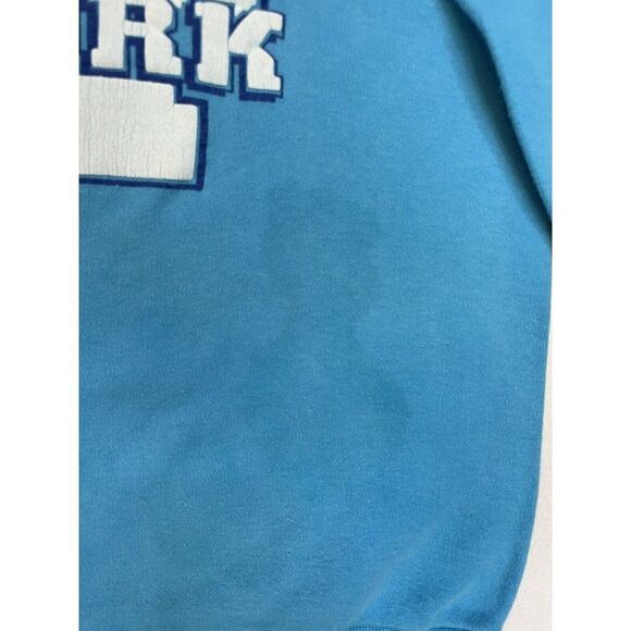 VINTAGE New York NYC Graphic Crewneck Sweatshirt Women Small Blue 90s - Picture 3 of 9